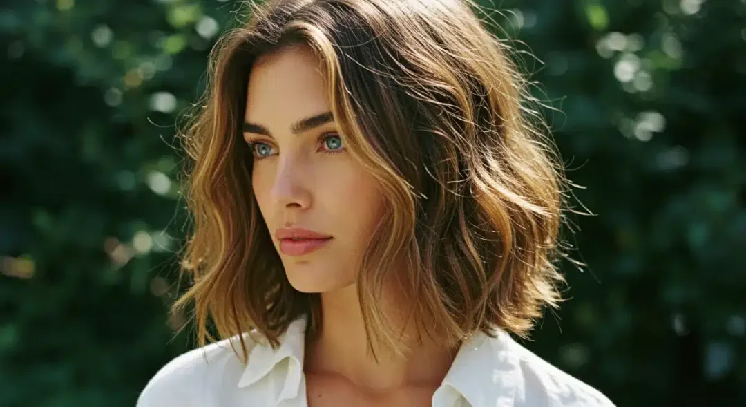 Effortless, natural-looking hairstyle, a key trend for 2026 beauty.