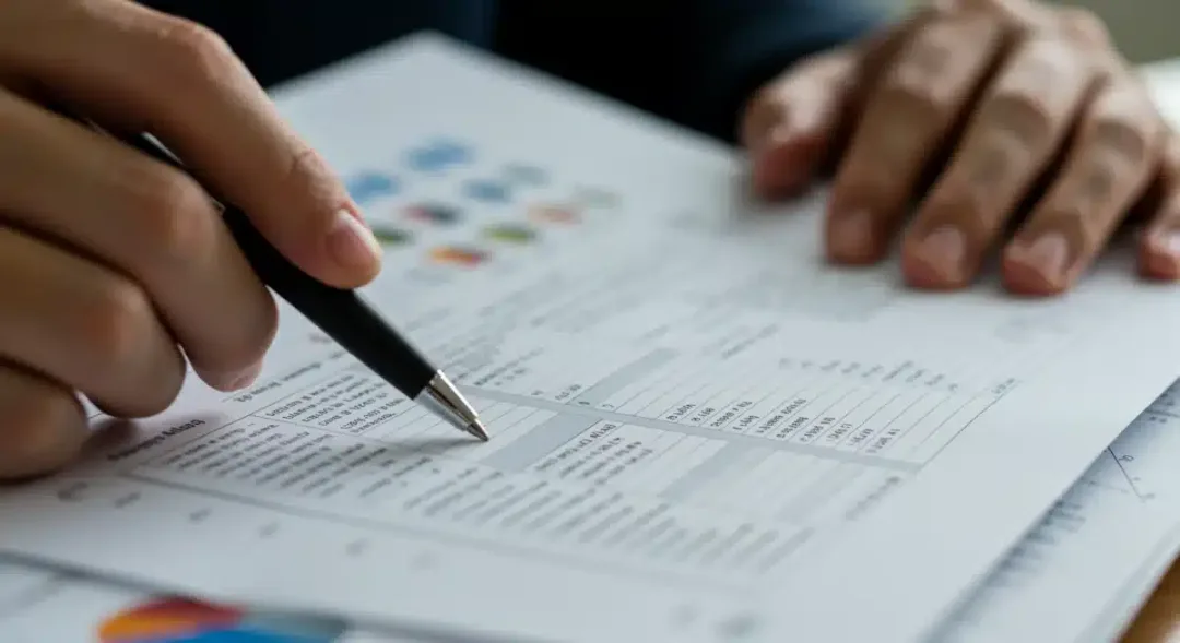 Analyzing complex retirement withdrawal forms and financial statements.