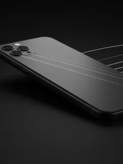 Sleek iPhone 18 with advanced holographic display, representing hidden features.