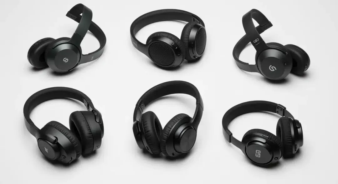 Five top noise-canceling headphone models laid out for comparison