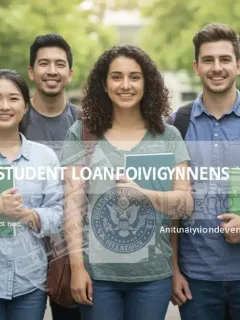 Students on campus considering federal student loan forgiveness options