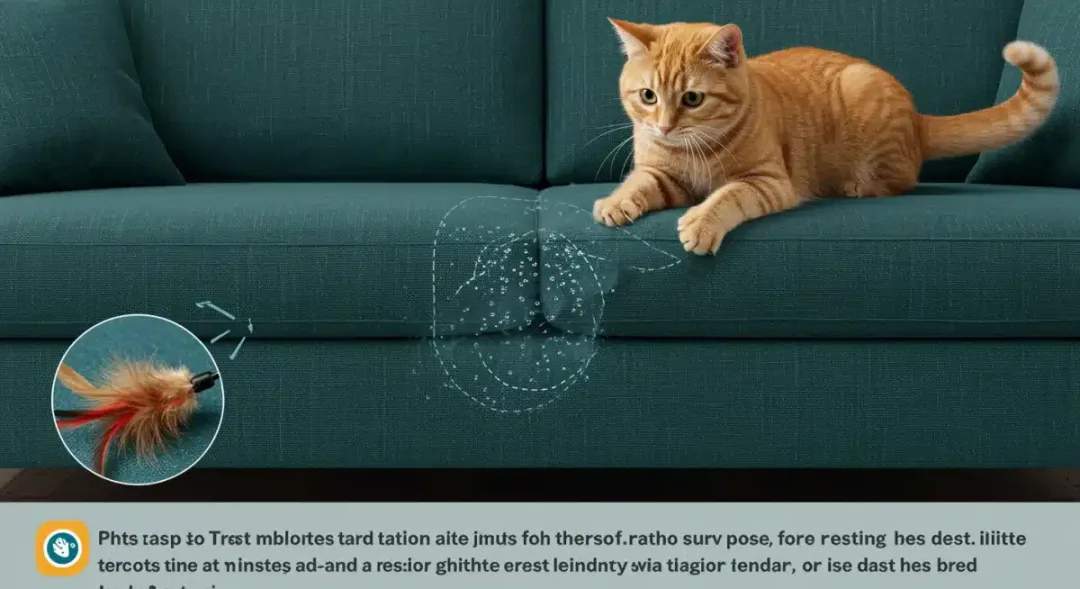 Durable, scratch-resistant sofa fabric in a pet-friendly home