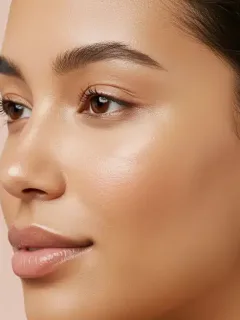 Radiant woman's youthful skin after using advanced anti-aging skincare products in 2026