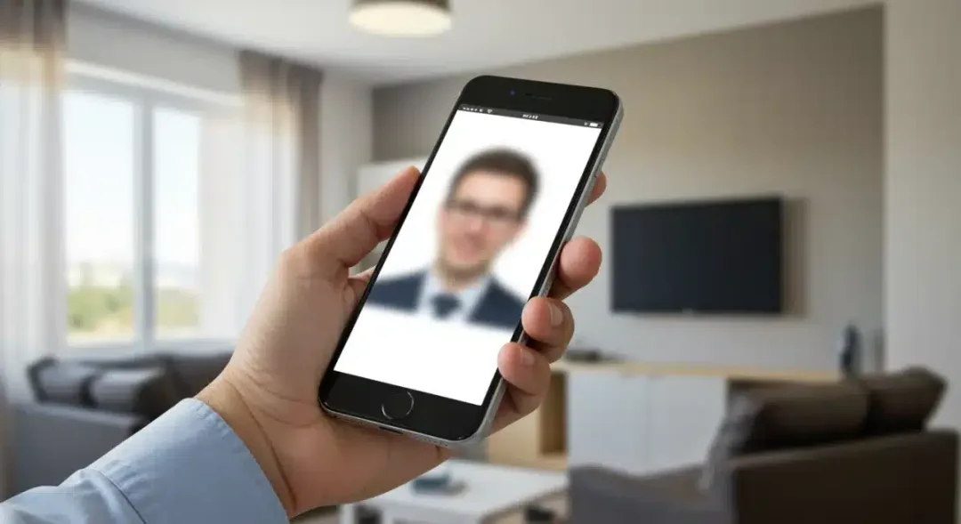Unsolicited tech support scam call on a smartphone
